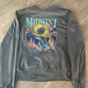 This is a Midwest kind of cropped hoodie from altard state.
